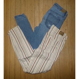 LOT OF 2‎ American Eagle Women's NEXT LEVEL STRETCH Jeans~SZ 10
